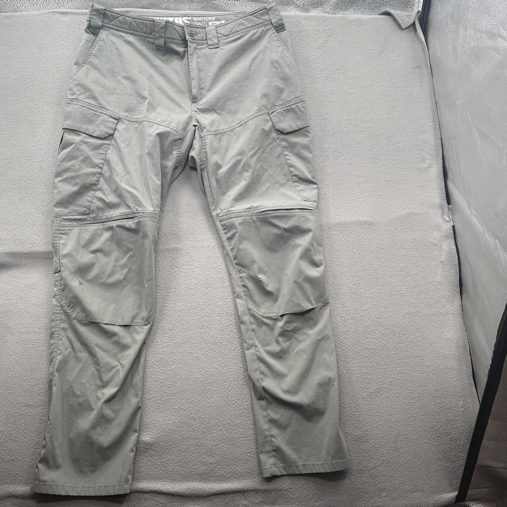 Viktos Pants Mens 38x34 (Fits 39/33) Gray Wartorn Stretch Cargo Tactical.